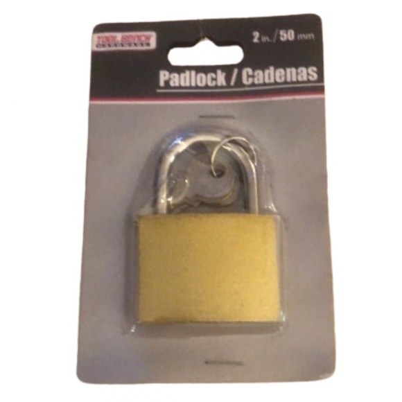 TOOL BENCH HARDWARE 2” PADLOCK • SET OF 2 PKGS• NWT - Picture 1 of 5